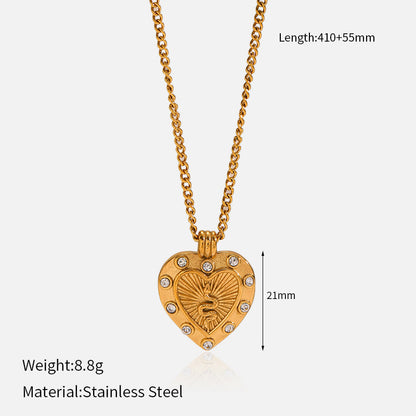 Women's Metal Pendant Titanium Steel Necklace