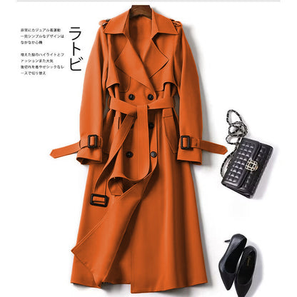 Women's Mid-Length Trench Coat