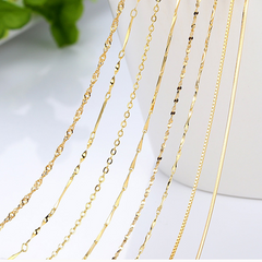 Cross Link 1.3mm 45cm Gold Plated
