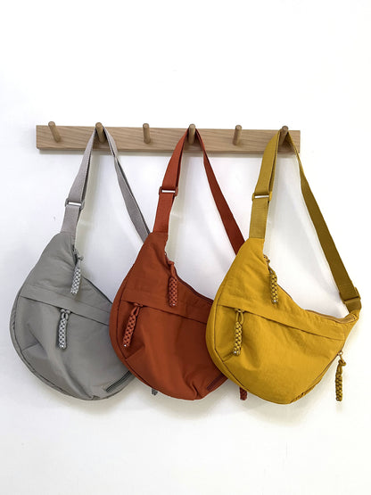 Women's Nylon Crossbody Dumpling Bag Large Capacity Travel Shoulder Bag