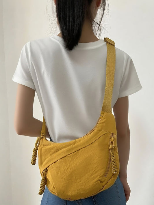 Women's Nylon Crossbody Dumpling Bag Large Capacity Travel Shoulder Bag