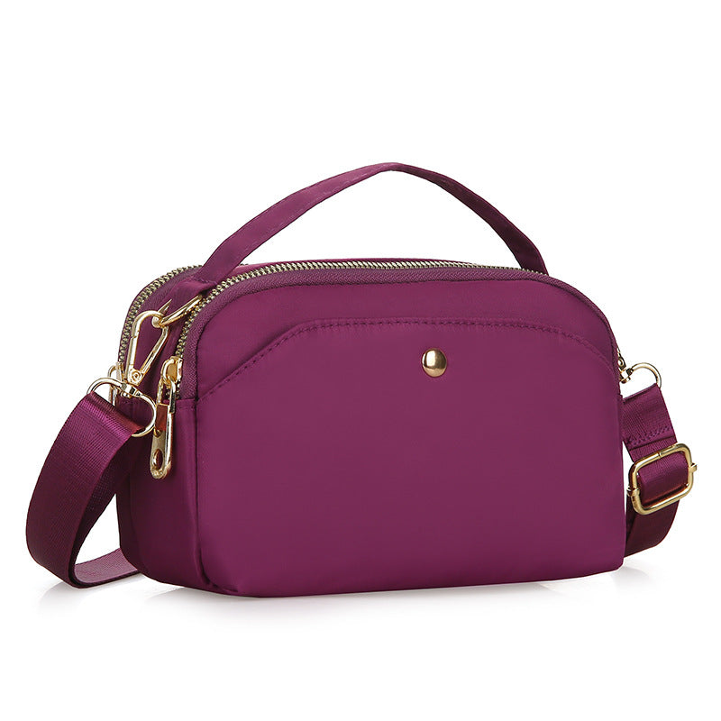 Women's nylon fabric crossbody bag