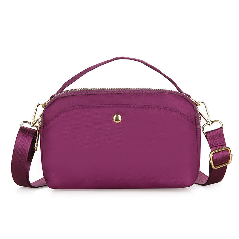 Women's nylon fabric crossbody bag