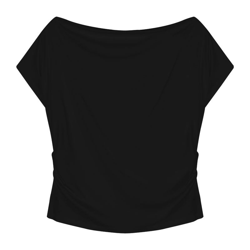 Women's Off-Shoulder Slim Fit Short Sleeve T-shirt