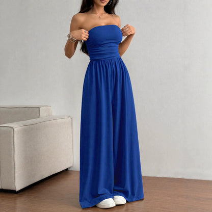 Women's Off-Shoulder Wide-Leg Jumpsuit