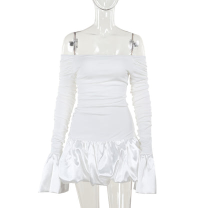 Women's One Shoulder A-Line Dress