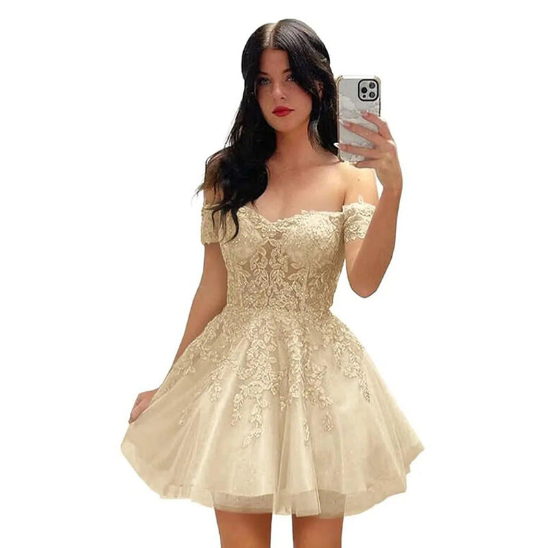 Women's One-Shoulder A-Line Party Dress