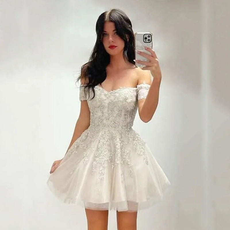 Women's One-Shoulder A-Line Party Dress