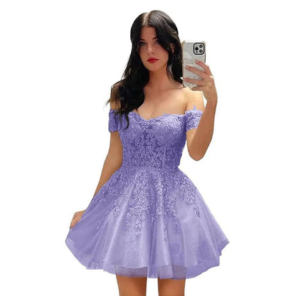 Women's One-Shoulder A-Line Party Dress