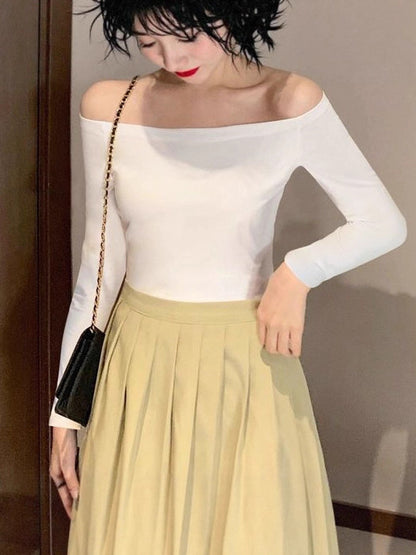 Women's One-Shoulder Slim-Fit Top