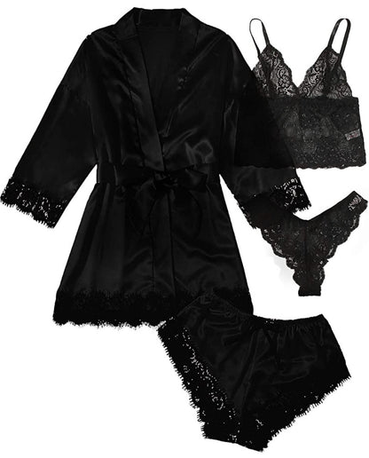Women's pajama set of four pieces