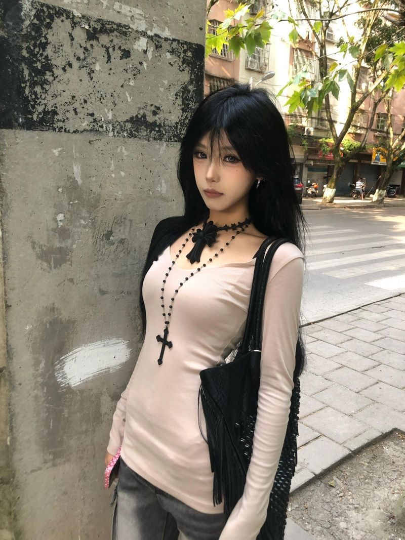 Women's Patchwork Long Sleeve T-Shirt