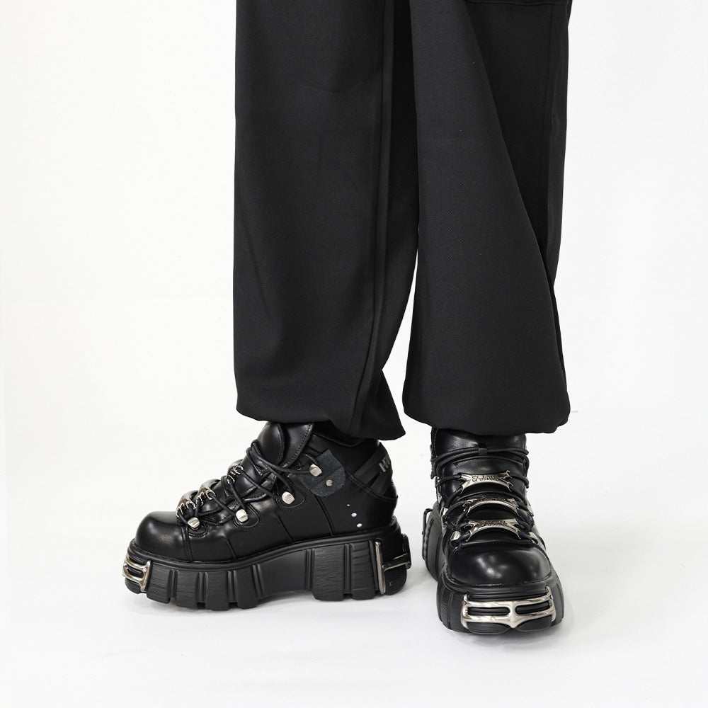 Women's Platform Motorcycle Boots