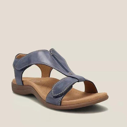 Women’s platform wedge sandals with hook-and-loop strap