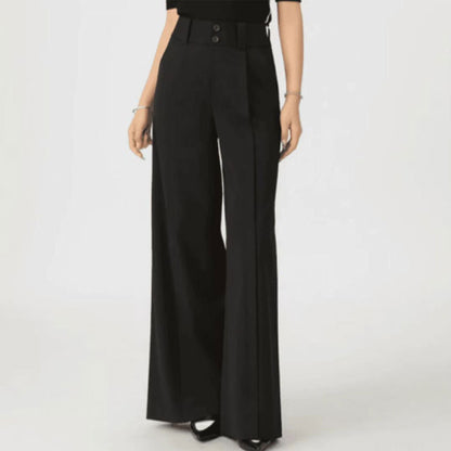 Women's Pleated Wide-Leg Trousers