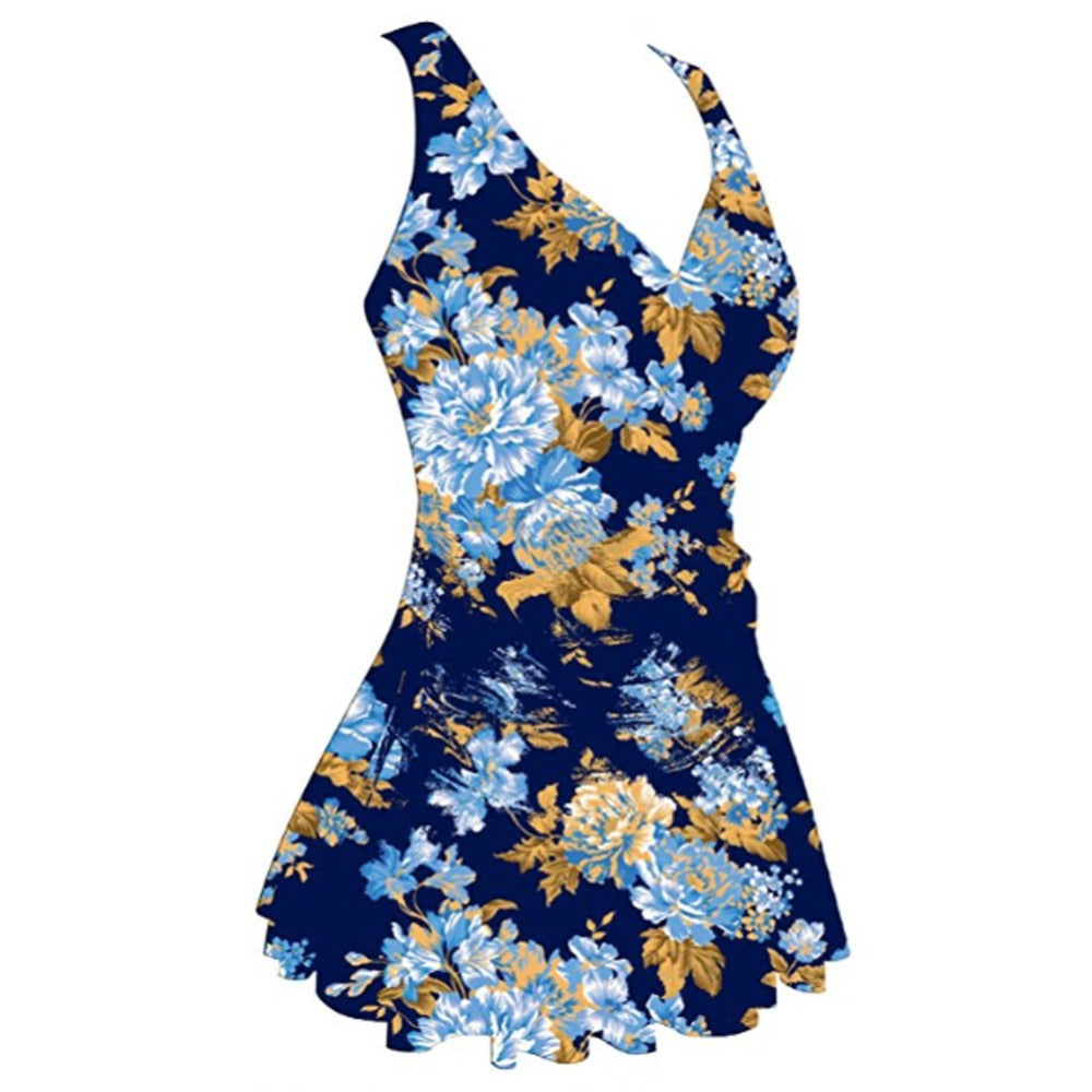 Women's Plus Size One Piece Swimsuit with Cherry Print