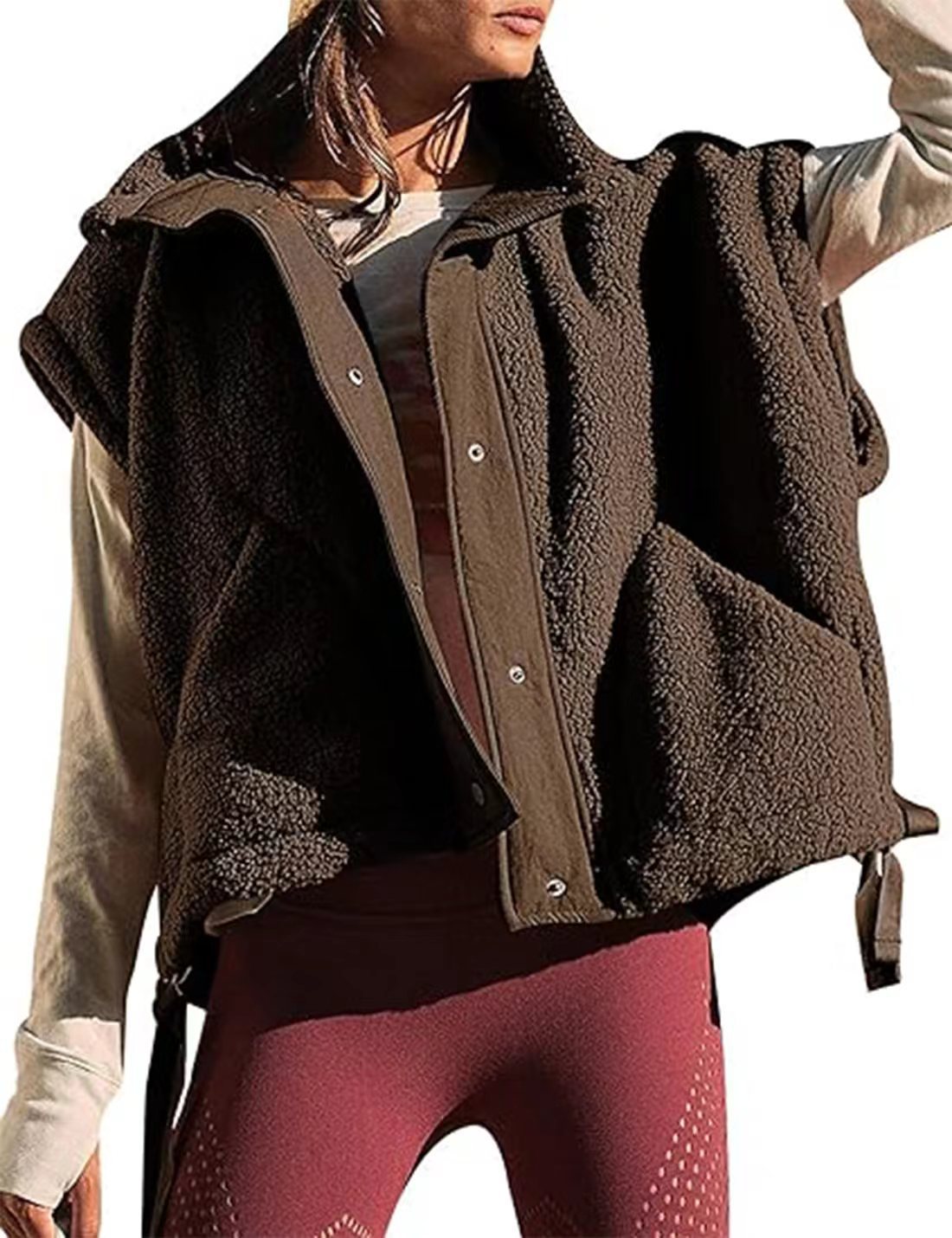 Women's Plush Sleeveless Vest