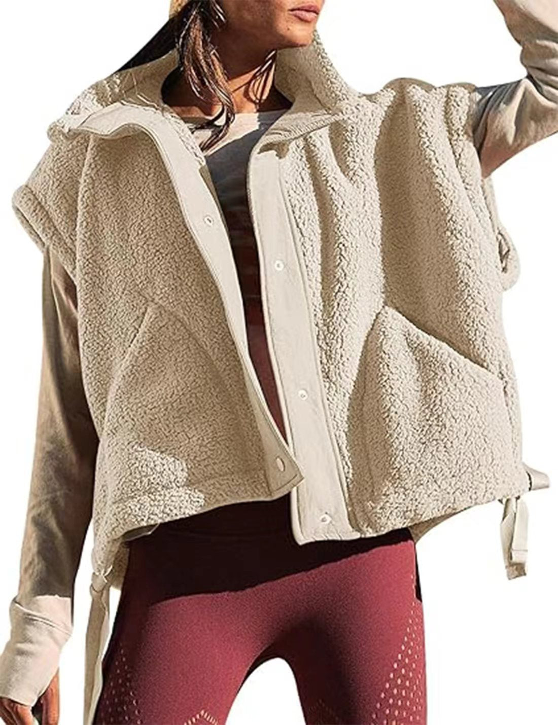 Women's Plush Sleeveless Vest