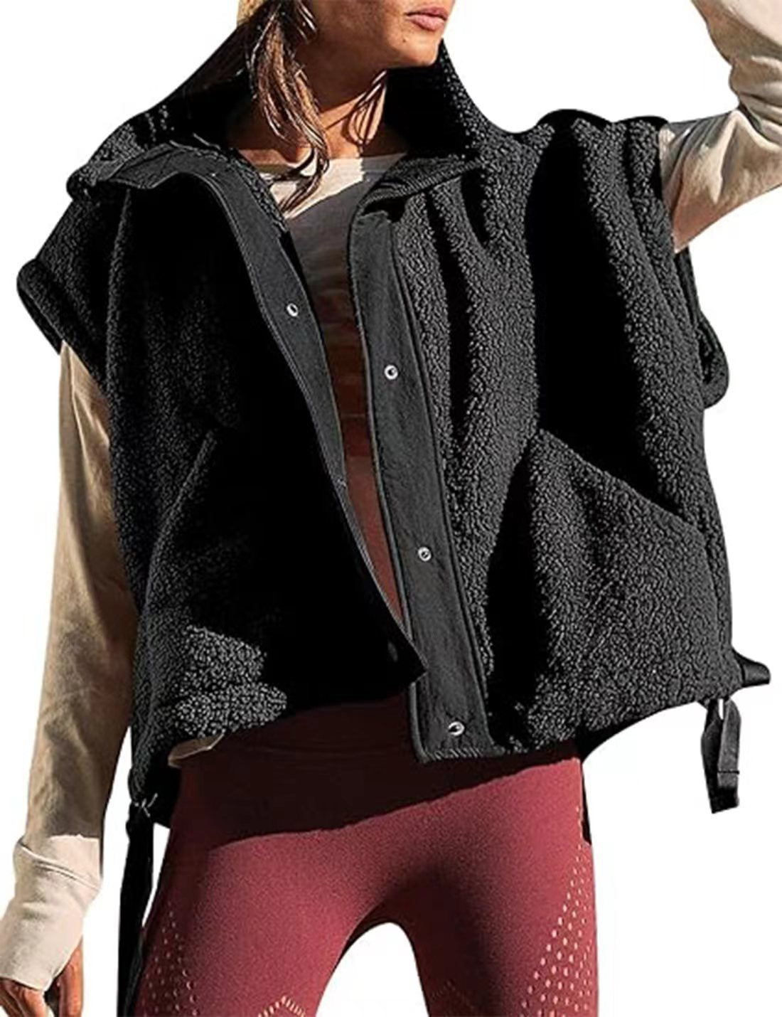 Women's Plush Sleeveless Vest