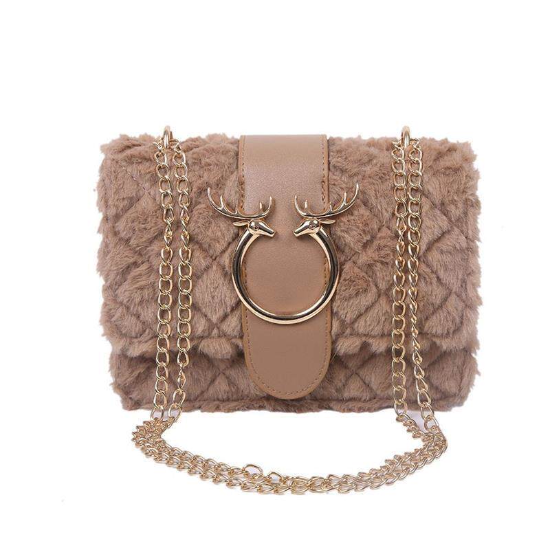 Women's plush small bag