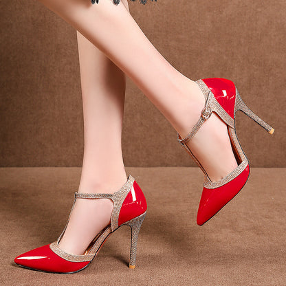 Women's Pointed Toe Stiletto Heel Sandals