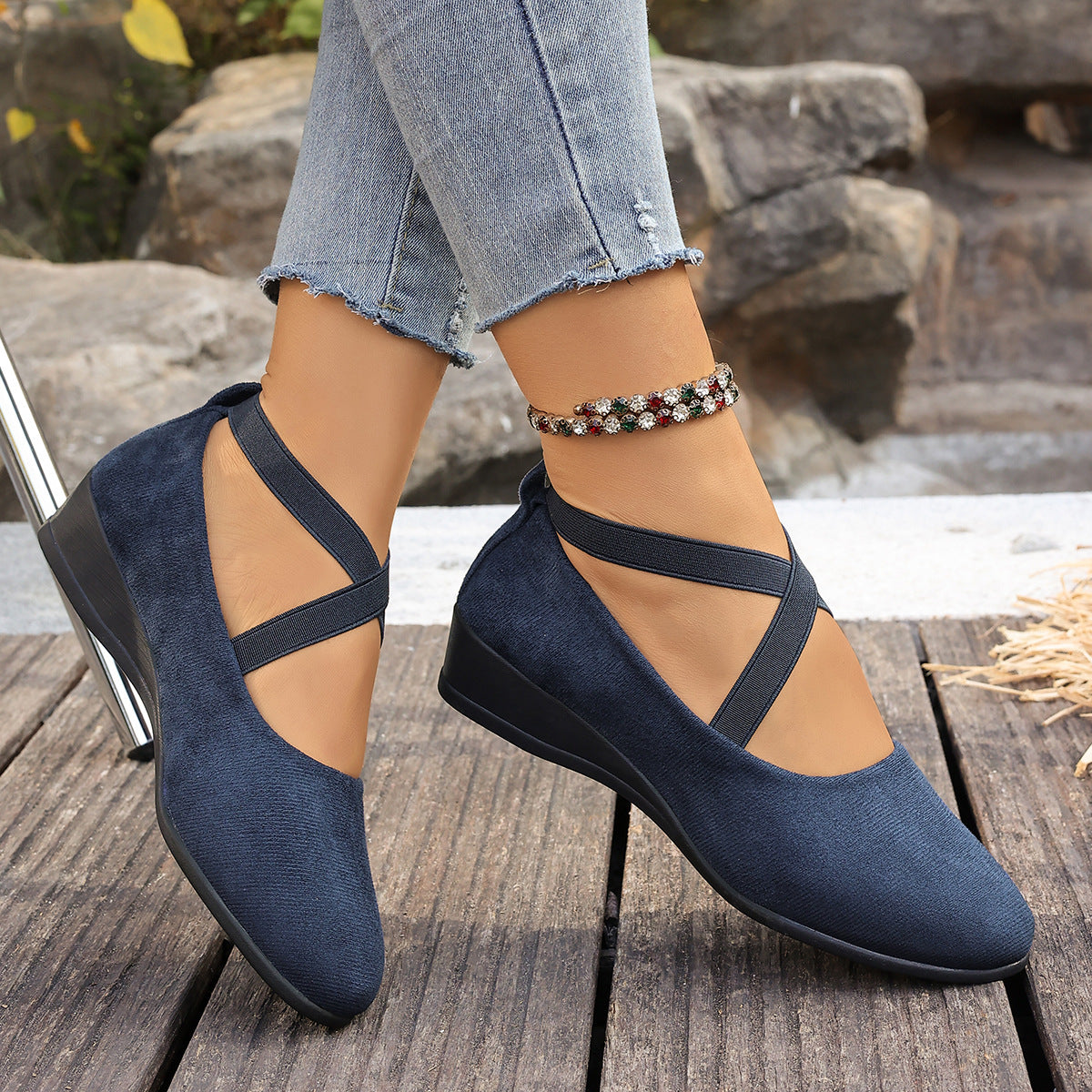 Women's Pointed Toe Wedge Shoes