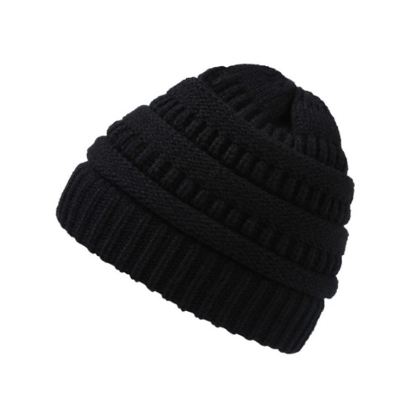 Women's Ponytail Knitted Winter Hat