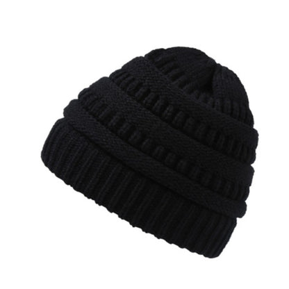 Women's Ponytail Knitted Winter Hat
