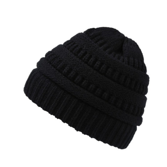 Women's Ponytail Knitted Winter Hat