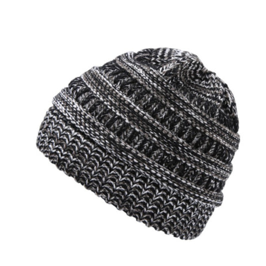 Women's Ponytail Knitted Winter Hat