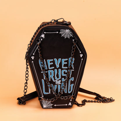 Women's Printed Graffiti Vertical Crossbody Bag