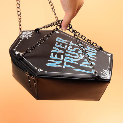 Women's Printed Graffiti Vertical Crossbody Bag