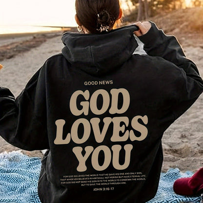 Women's Printed Hooded Sweatshirt