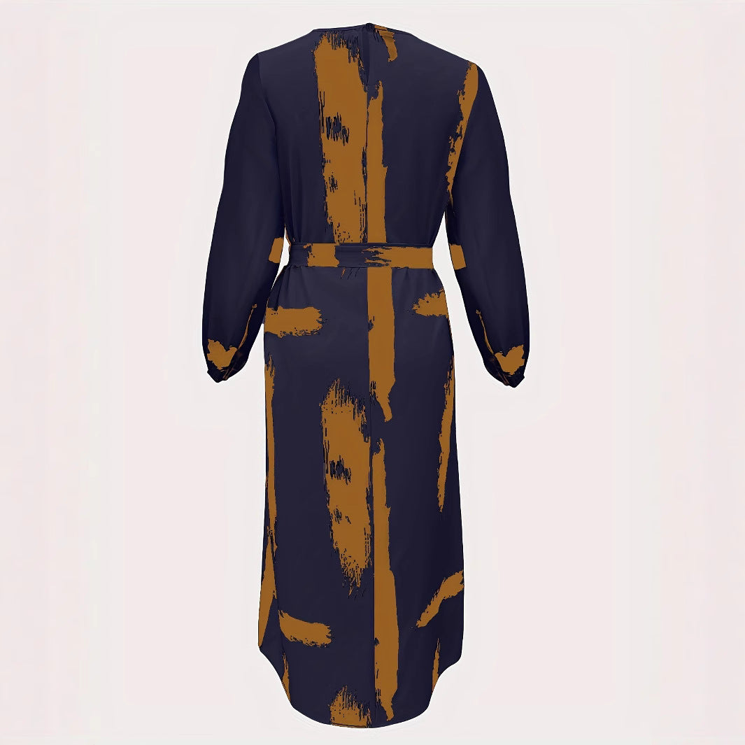 Women's Printed Islamic A-Line Dress