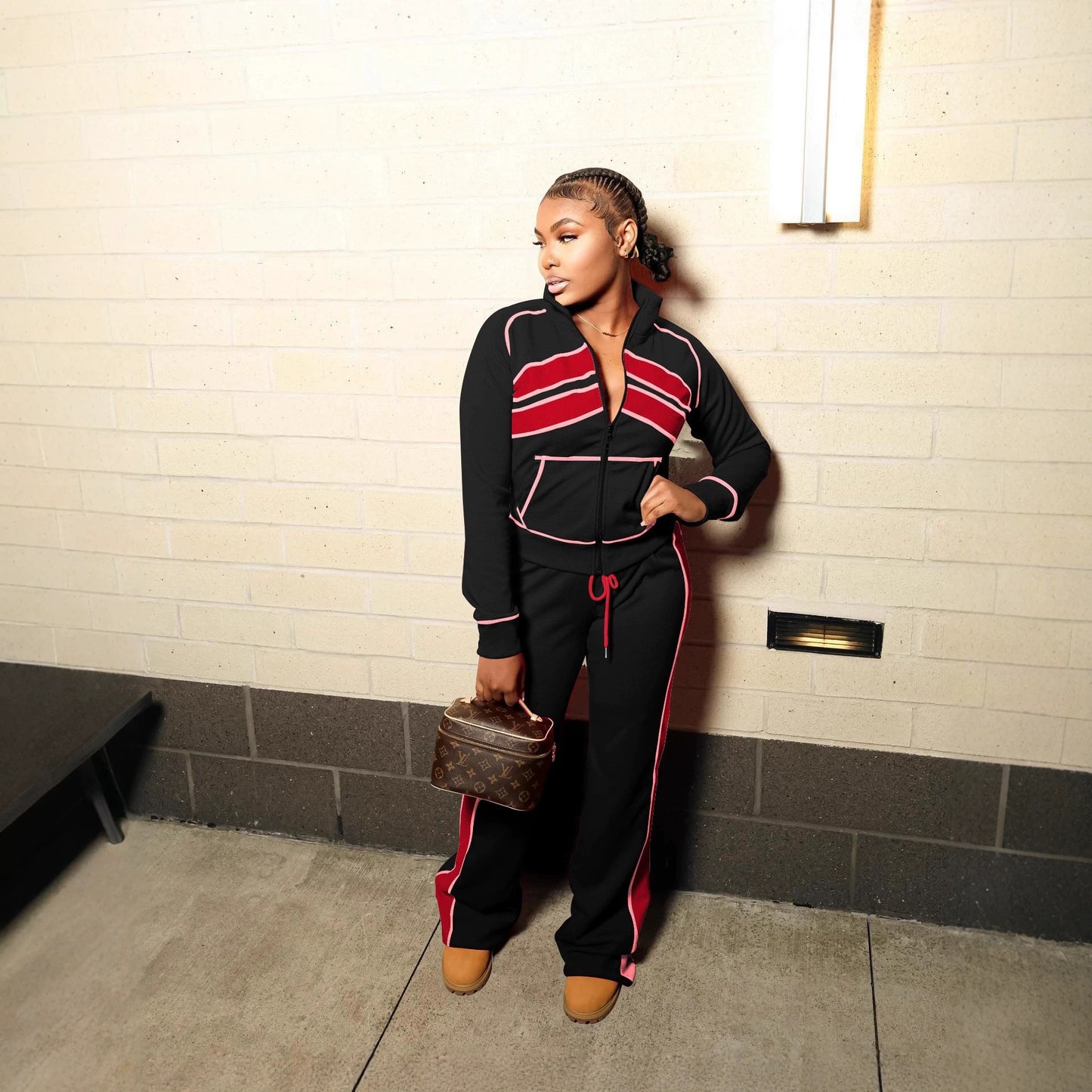 Women's Printed Long Sleeve Tracksuit