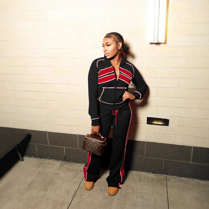 Women's Printed Long Sleeve Tracksuit
