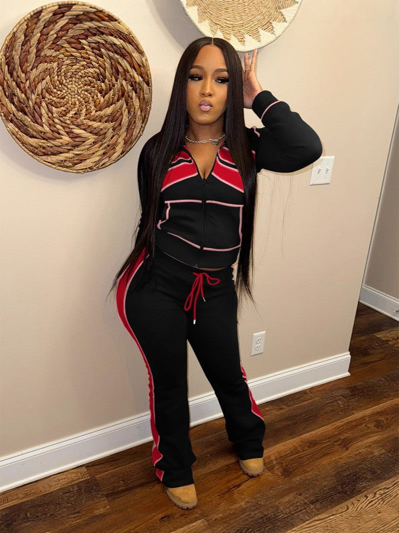 Women's Printed Long Sleeve Tracksuit