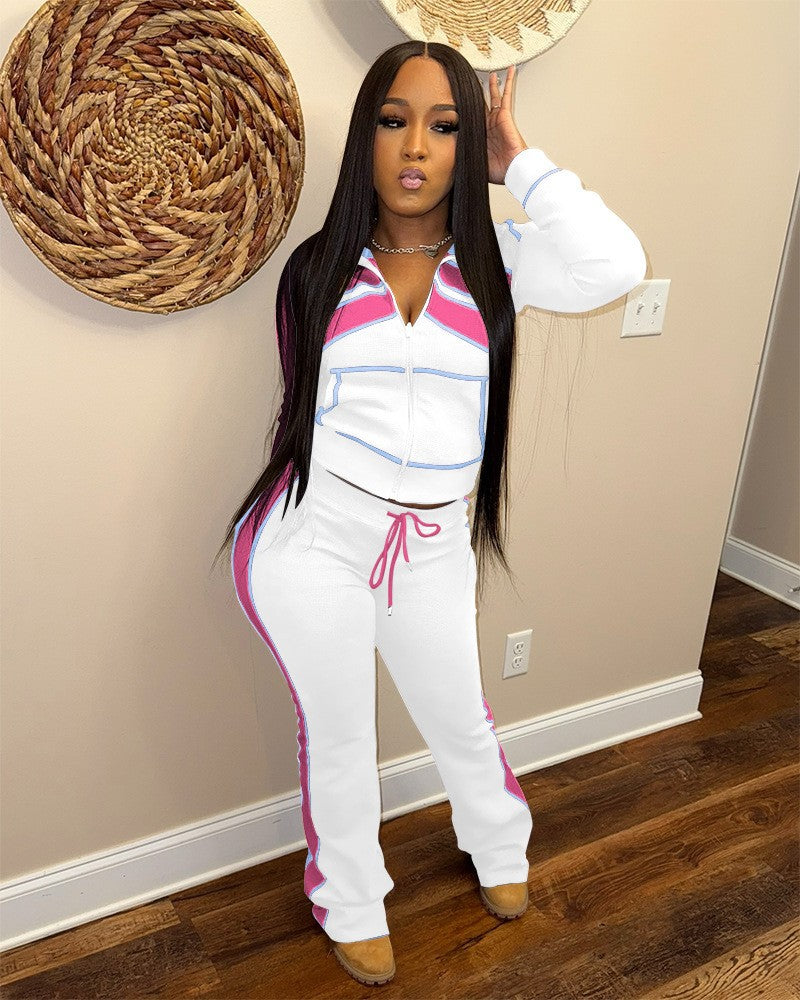 Women's Printed Long Sleeve Tracksuit