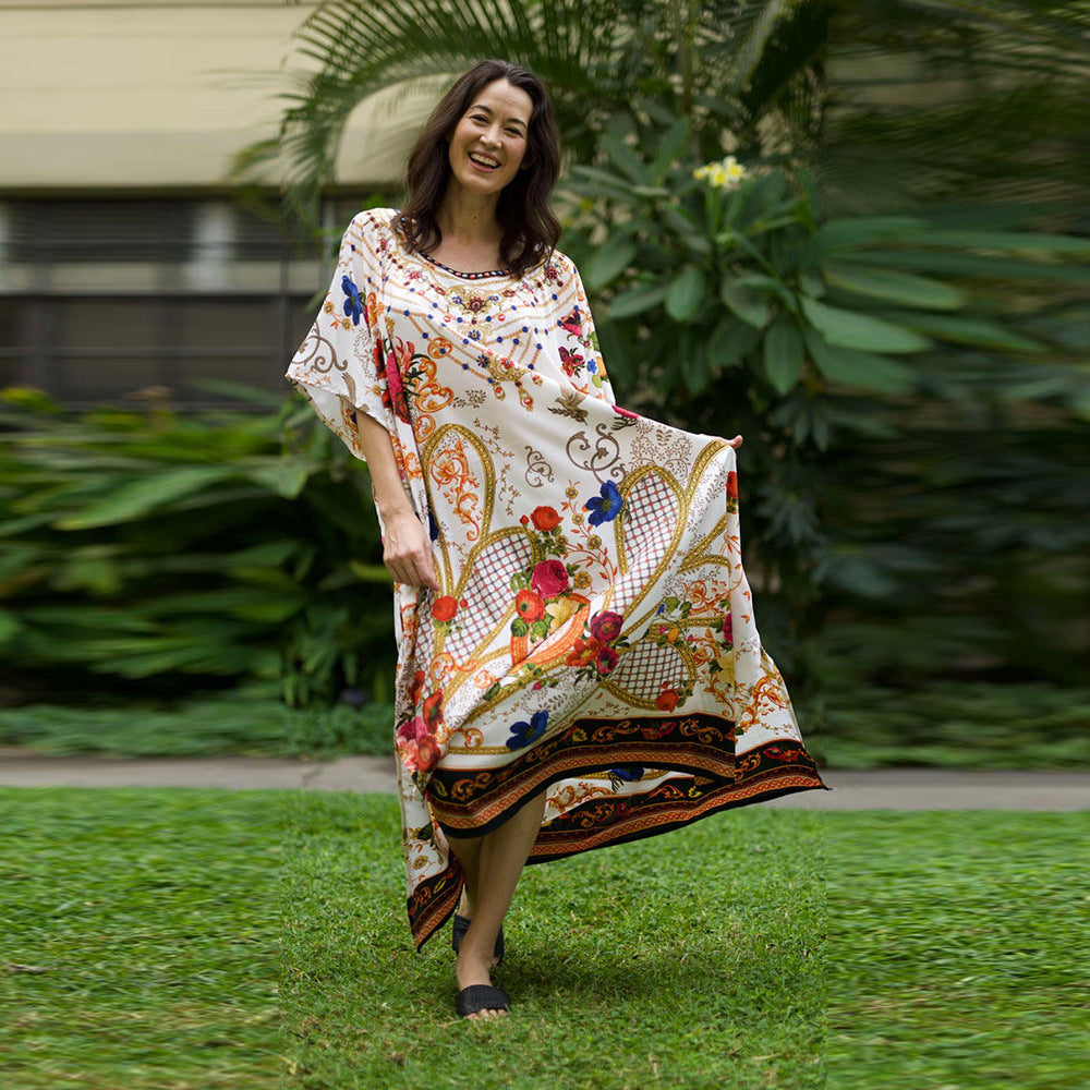 Women's Printed Loose Long Dress