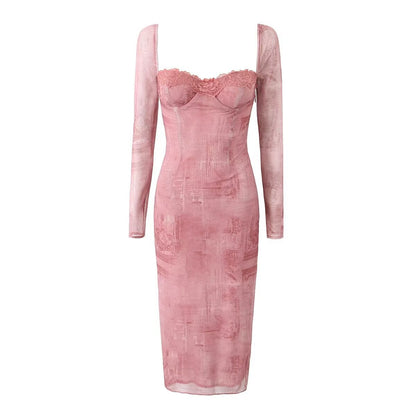 Women's Printed Midi Dress