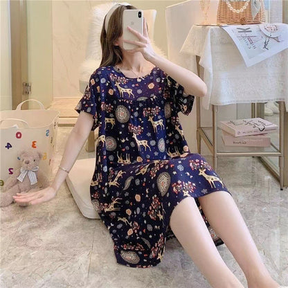Women's printed nightgown