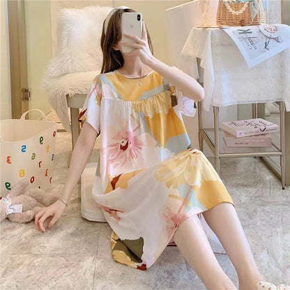 Women's printed nightgown
