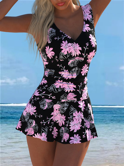 Women's Printed One-Piece Swimsuit