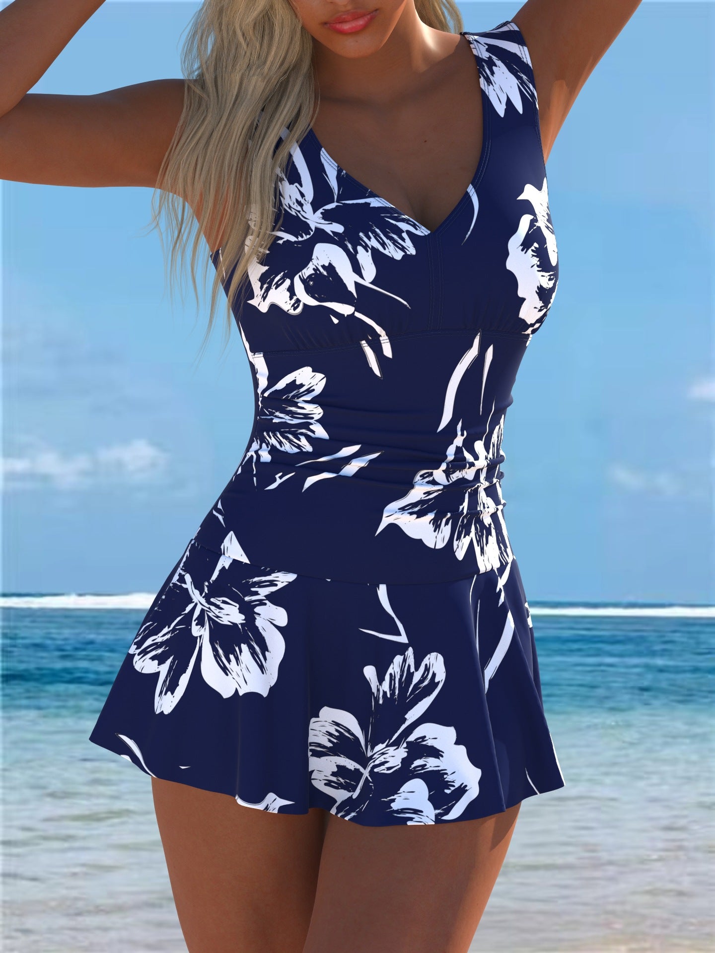 Women's Printed One-Piece Swimsuit