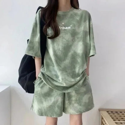 Women's Printed Sport Top and Shorts