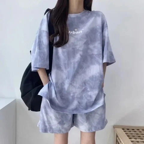 Women's Printed Sport Top and Shorts