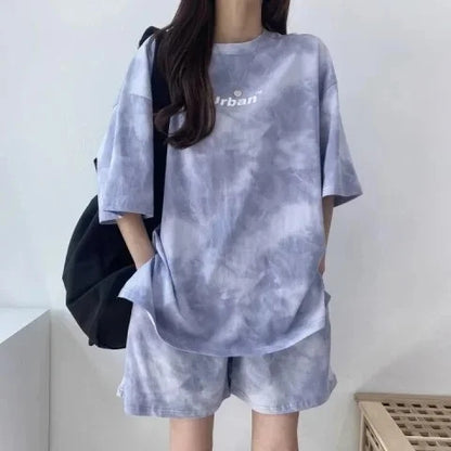 Women's Printed Sport Top and Shorts
