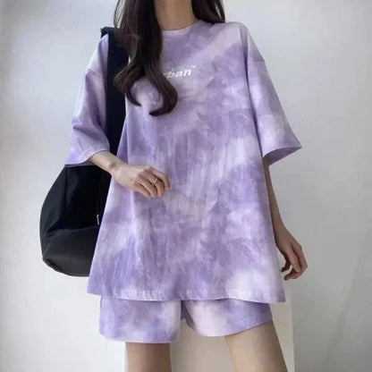 Women's Printed Sport Top and Shorts