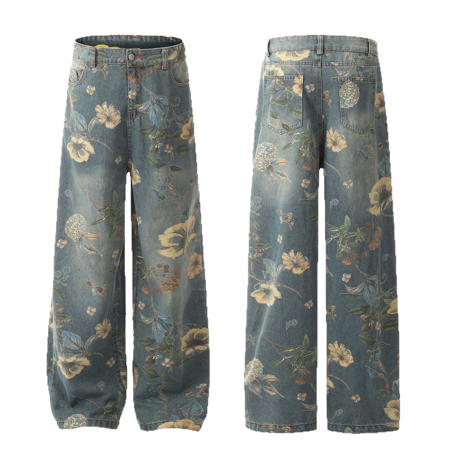 Women's Printed Straight Casual Pants