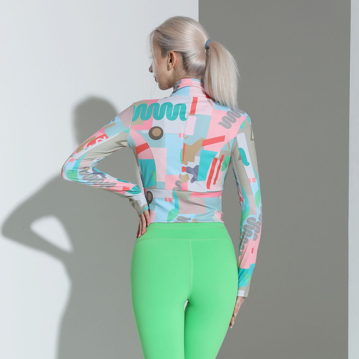 Women's Printed Yoga Cardigan Jacket